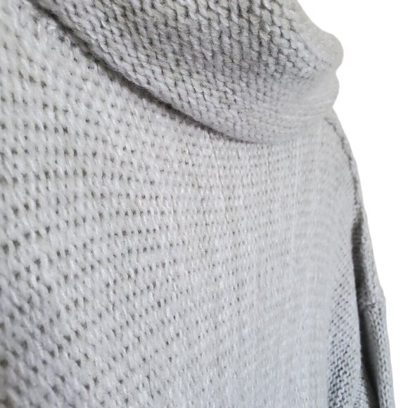Super Soft and Warm Gray Turtleneck Sweater Tagless Reversible 1X - Picture 7 of 8